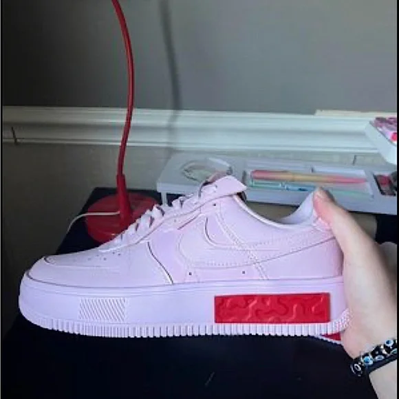 Nike Air Force 1 Shoes Fontanka Pink Women Limited Edition - Picture 3 of 5